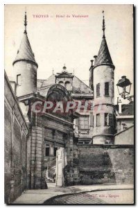 Postcard Old Troyes Hotel from Vauluisant