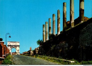 Italy Roma Arc de Tiitus et Rue Sacree