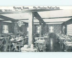 Unused 1950's YANKEE PEDLAR INN RESTAURANT Holyoke Massachusetts MA r0860