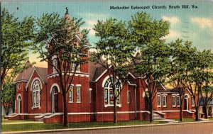 Methodist Episcopal Church, South Hill VA Vintage Postcard L78