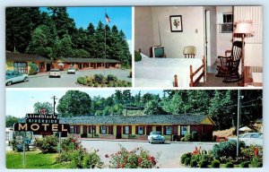 VANCOUVER, Washington WA ~ Lindblad's RIVERSIDE MOTEL ca 1950s Roadside Postcard