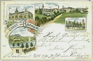 33251 - Postcard VINTAGE POSTCARD: GERMANY - GREETING FROM Bochum 1897-