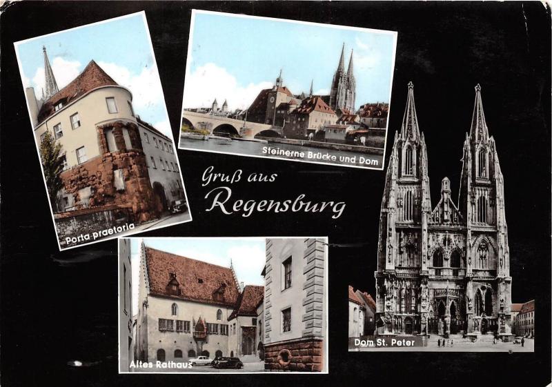 BG16867 gruss aus regensburg steinerne brucke und dom   germany CPSM 14.5x9cm