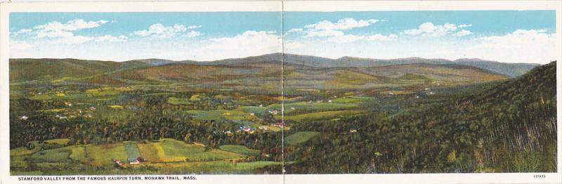 Stamford Valley From Hairpin Turn Mohawk Trail Massachusetts Bi Fold Curteich