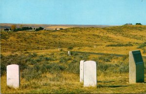 Montana Custer Battlefield National Monument View From Calhoun Hill Showing N...