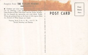 Hammondsport NY~Taylor Wine Company-Entrance + Reception Room~Lot of 2 Postcards