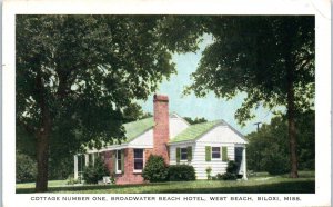 1950s Cottage Number One Broadwater Beach Hotel West Beach Biloxi MS Postcard