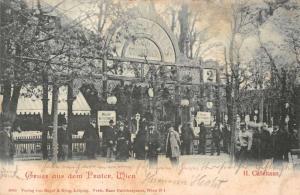 Wien (Vienna) Austria Gruss aus dem Prater amusement park antique pc Z28597