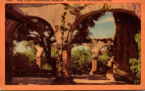 California Mission San Juan Capistrano Arched Corridors