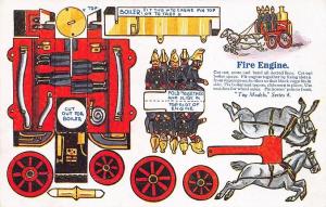 James Henderson Toy Models Series 4 Fire Engine Cutout Postcard