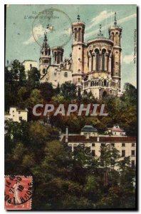 Postcard Old Lyon Apse of Fourviere