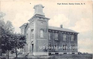 High School Sandy Creek NY 1910