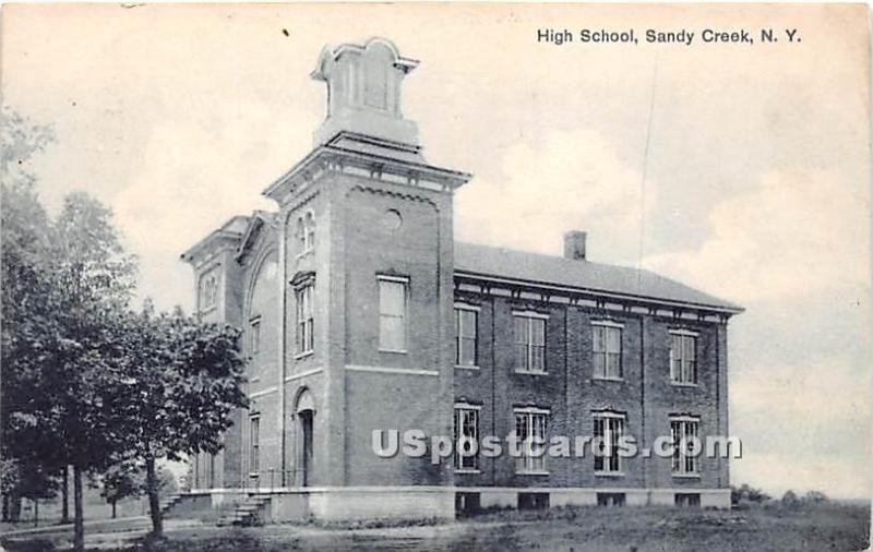 High School Sandy Creek NY 1910