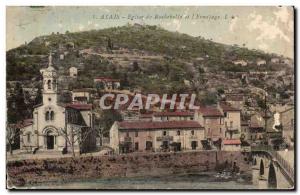 Alais Old Postcard Church Rochebelle and & # 39ermitage