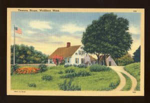 Wellfleet, Massachusetts/MA Postcard, Thoureau House, Cape Cod