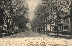 Newark NJ Roseville Avenue c1910 Vintage Postcard