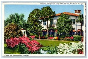 Georgian Dining Room Wing Of The Cloister Sea Island Georgia GA Vintage Postcard