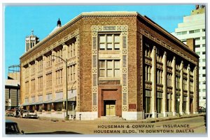 c1950's Houseman & Company Insurance Building Dallas Texas TX Vintage Postcard