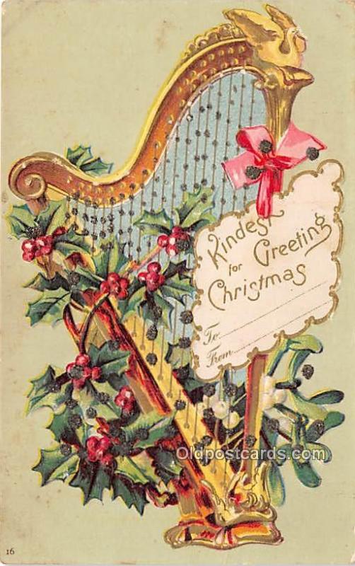 Christmas  Ellen H Clapsaddle International Art Publishing Co. Writing on back 