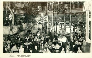 Cafeteria Interior restaurant Clifton's Pacific Seas RPPC Photo Postcard 20-3426