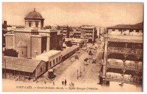 Port Said Greek Orthodox Church Egypt Postcard