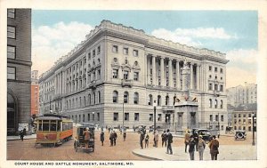 Court House And Battle Monument Baltimore, Maryland USA 