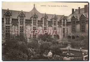 Old Postcard Liege Second Court Palace