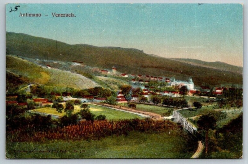 Bath House and Coast  Antimano  Venezuela    Postcard