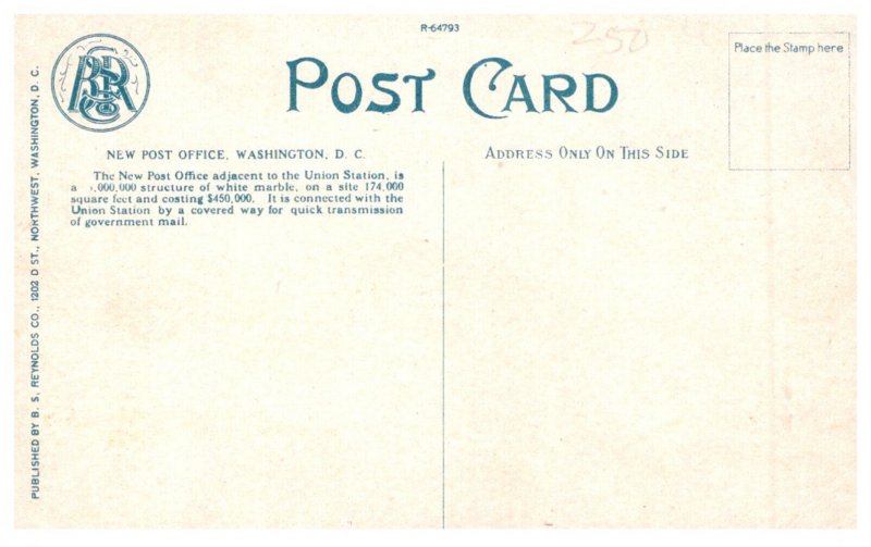 Washington DC    New Post Office