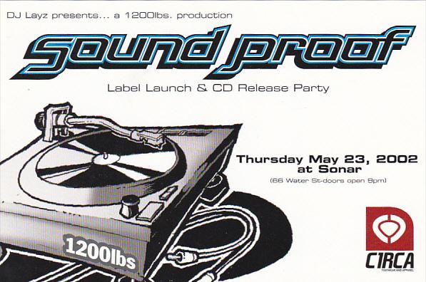 Soud Proof Label Lauch and CD Release Party Vancouver Canada