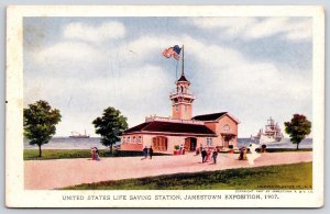 United States Life Saving Station Jamestown Exposition 1907, Vintage Postcard