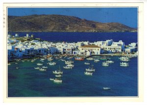 Large 5 X 7, Boats in Harbour, Kassandra, Greece, Used 1984