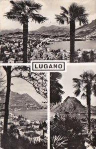 Switzerland Lugano Multi View 1955 Photo