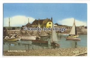 tq0472 - Somerset - Sailing Boats in the Harbour, on Porlock Weir - Postcard