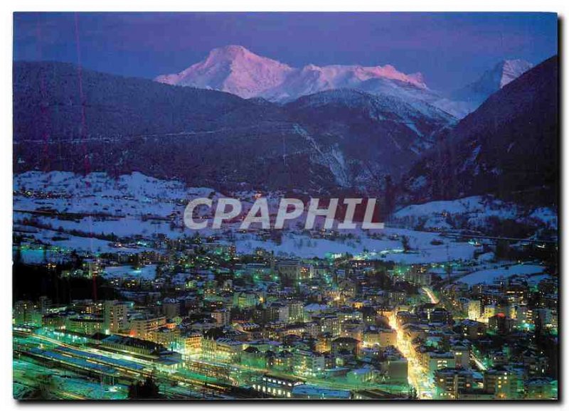 Modern Postcard Brig Wallis Winterliche Abendstimmung