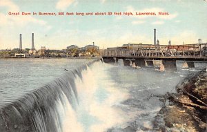 Great Dam in Summer Lawrence, Massachusetts MA  