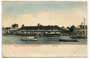 Waterfront Corinto Recuerdos De Nicaragua 1911 postcard