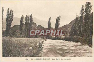 Old Postcard The Banks of Argeles Gazost The Arrieulat