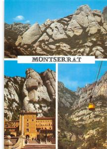 BR85914 montserrat detall de la montanya placa del monastir i aeri spain