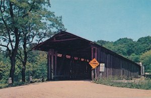 Covered Bridge at Harpersfield, Ohio over the Grand River