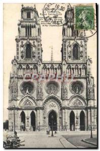 Postcard Old Orleans Cathedral Holy Cross Church