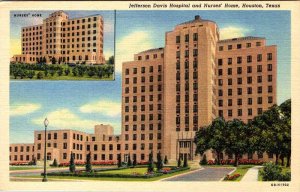 Postcard HOSPITAL SCENE Houston Texas TX AL1002