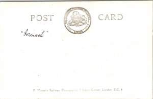 Real Photo Postcard L.N.E.R. Railroad Train Engine 2747