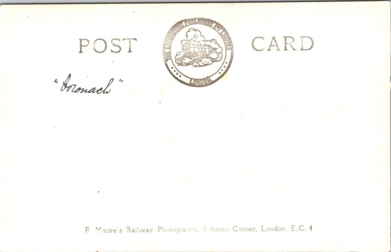 Real Photo Postcard L.N.E.R. Railroad Train Engine 2747