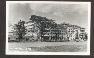 RPPC MANILA PHILIPPINES MANILLA HOTEL VINTAGE REAL PHOTO POSTCARD