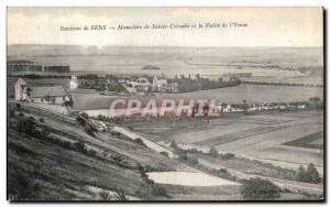 Old Postcard Sens Monastery of St. Colombe and the Vallee de L Yonne