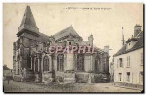 Postcard Old Houdan Apse of L & # 39Eglise St Jacques