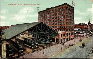 Postcard Terminal Building in Indianapolis, Indiana~131152