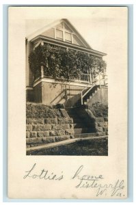 C. 1910 RPPC Lottie's Home in Sisterville, West Virginia AZO Real Photograph F1 