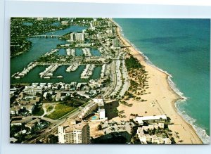 Aerial view looking north, Fort Lauderdale Beach - Fort Lauderdale, Florida